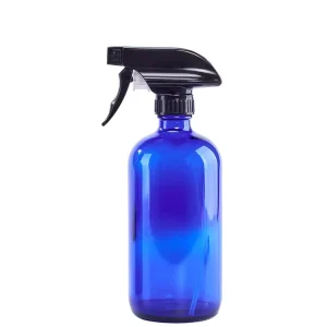 Hot Sell Blue Color 16oz Glass Spray Bottle with Trigger Sprayer Pump