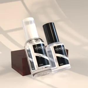 Hot Selling 50ml square Spray Bottle Glass Perfume Bottle Black Cap for 50ml Glass Spray Perfume Bottle Frosted