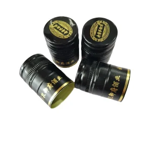 Hot Selling Customized Logo Printing 16mm 38mm Screw Closures Lid Glass Bottle Aluminum Cap for Liquor