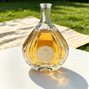 Hot Selling Factory Made Leak Proof Empty 500ml Liquor Glass Bottle with Engraving for Brandy Tequila Gin Rum