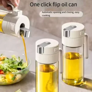 Hot Selling Glass Oil Vinegar Bottle with Cap for Cooking Oil and Olive Oil Storage
