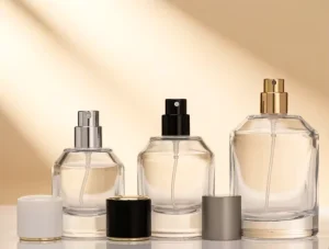 Hotsale 50ml Transparent Glass Spray Bottle for Perfume essential Oil Packaging