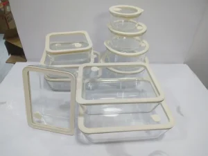 Hotsale Microwave Safe Transparent Tempered Glass Lid Borosilicate Glass Lunch Food Storage Container Bento Box BPA Fres