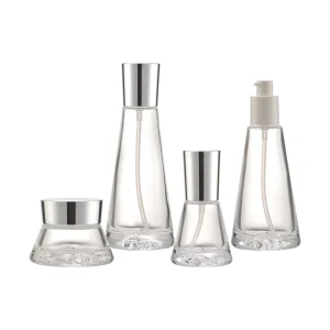Hourglass Types Cosmetic Set Packaging Skin Care Bottle Face Cream Glass Bottle Container for Face Body Cream Packing