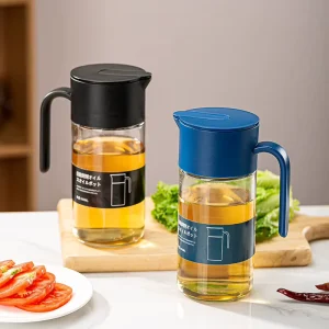 Household Glass Dustproof Oil Bottle with Spray and Pour Function Swivel Design 401-500ml Capacity