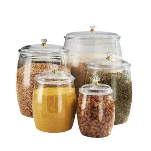 Household Glass Transparent Round Pickle Jar Soaking Liquor Pickling Large Size Sealed Container