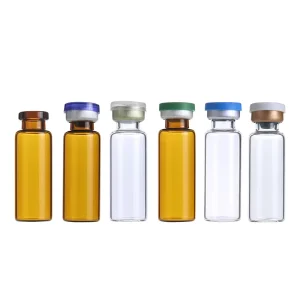 Hyaluronic Acid Bottle 5ml Clear or Amber Low Borosilicate Glass Sterile Injection Vial