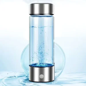 Hydrogen Alkaline Water Generator with Filter and Glass Bottle