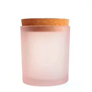 IN STOCK pink Green Orange Purple Frosted Matte Translucent Colors Fast Delivery Safety Packaging Glass Candle Jars Set