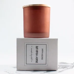 In Bulk 300ml Straight Side Matte Candle Jars clear 10oz Reasonable Price Frosted Amber Glass Candle Jar