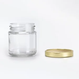 In Bulk Small 43ml 68ml Round Transparent Ice Cream Sweet Cake Jam Glass Canning Jar with TW Lug Lid