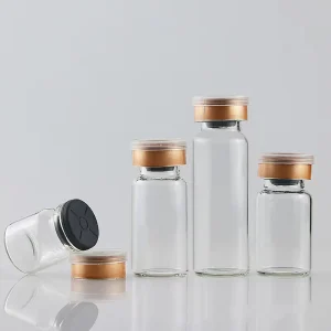 In Stock 3ml 30ml Glass Vials Penicillin Bottles Pharmaceutical Cosmetic Essential Oil Vial with Rubber Stopper Aluminum Cap