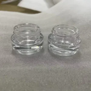 In Stock 5 ml Round Thick Bottom High Quality Clear Concentrate Jar US Import Concentrate Wax CR Glass Jar with Childproof Cap