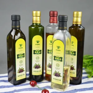 In Stock Brown or clear 100ml 250ml 500ml 750ml 1L Glass Olive Oil Bottle Cooking Oil Glass Bottle with Screw Cap