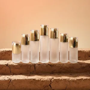 In Stock Fast Shiping20 30 40 50 60 80 100 120ml Empty Glass Bottle for Lotion Perfume Essence Skincare Packaging