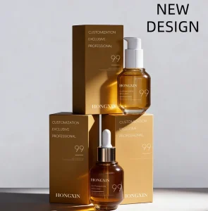 Irregular Shape 30ml Matte Glass Cosmetic Skincare Serum Dropper Bottle