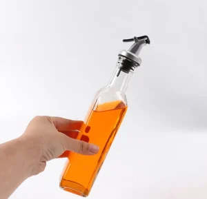 KDG Brand Good Quality Popular clear Classic Empty 180ml Kitchen Glass Olive Oil Bottles