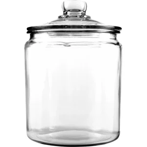Kitchen Food Storage Mason Jar, Wide Mouth, with Caps