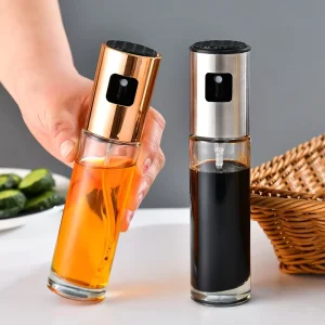Kitchen Oil Bottle Glass Oil Spray Bottle for Barbecue Baking Steak