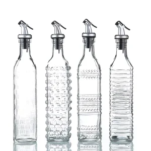 Kitchen Supplies Large square Glass Oil Household Leak Proof Soy Sauce Vinegar tank Bottles