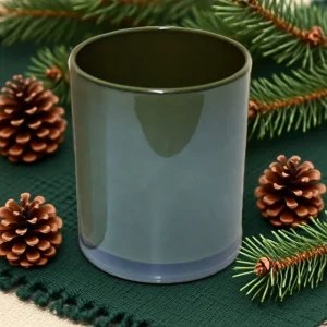 LANGXU modern glass container scent candle soy wax glass candle holder set free sample glassware manufacturer