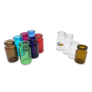 LANJING 2ml 3ml 5ml 10ml Pharmaceutical Glass Vial with Aluminium Closure and Rubber Stopper