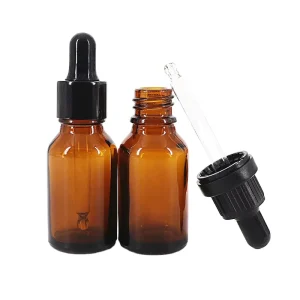 LANJING 5ml 10ml 15ml 20ml 30ml 50ml 100ml Frosted Green Blue Amber clear Essential Oil Glass Dropper Bottle Childproof Lid