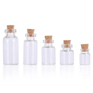 LanJing New Designer Borosilicate Glass Storage Jar Classic Multifunction Airtight Cork Lid Heated Canned Food Cylinder Snack