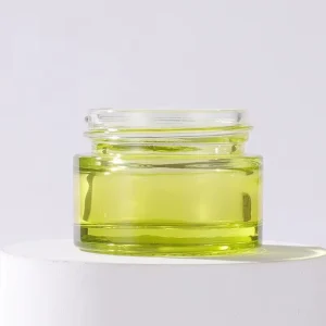 LanJing Personal Face Care Round Cylinder Thick Bottom Glass Container 30g 50g Cream Empty Jar for Ointment