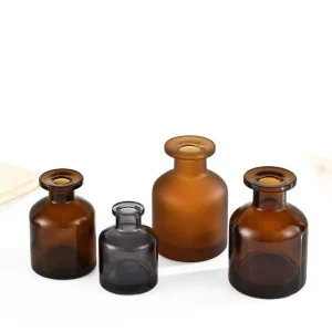 Large Belly Glass Reed Diffuser Bottle for Home, Bedroom, and Hotel Decoration