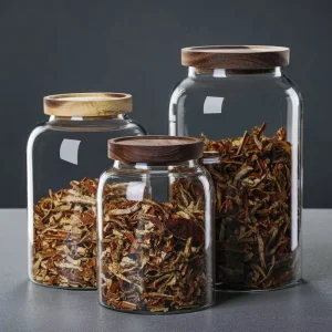 Large Capacity Chenpi Storage Jar Food Grade Moisture Proof Glass Bottle Special Tea Jar With Seal For Storage