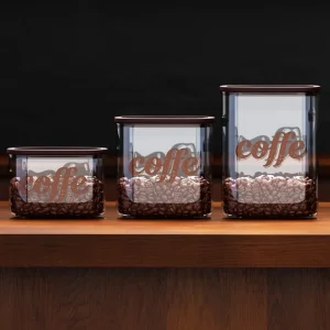 Large-Capacity Stackable Borosilicate Glass Jars for Grains, Spices, and Coffee Beans