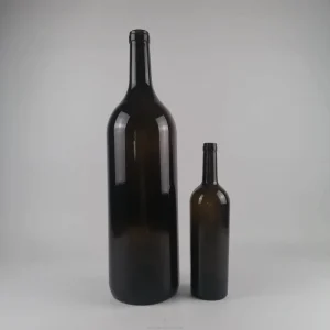 Large Capacity Wine Glass Bottle 0.75L 1L 3l 5l 6l 12L and 15LGlass Wine Bottle with Cork