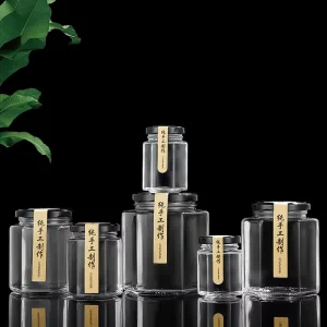 Large Glass Jars with Metal Lid 500ml 730ml 1000ml for Food Storage