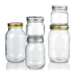 Large Glass Mason Canning Jars 4oz 6oz 8oz 10oz 12oz with Screw Top Lids