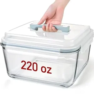 Large Glass Storage Containers with Lids Watermelon Containers Extra Large Glass Food Storage Airtight