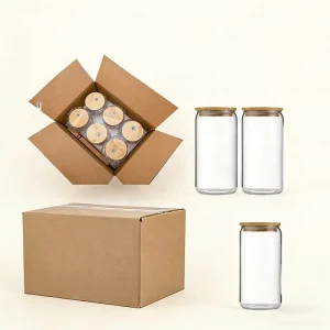 Large Size Air Tight High Borosilicate Glass Food Storage Containers Jar With Bamboo Lid for Food Storage