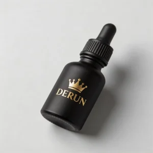 Large Stock 30ml Black Frosted Oil Glass Dropper Bottle With Packing Box