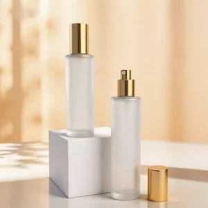 Leak-Proof Fine Mist Frosted Glass Perfume Spray Bottle With Pump Sprayer For Cosmetic Packaging
