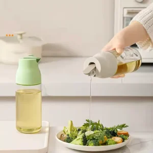 Leak-Proof Large Capacity Soy Sauce and Vinegar Condiment Bottle Kitchen Glass Oil Pot Household Cooking Oil Bottle