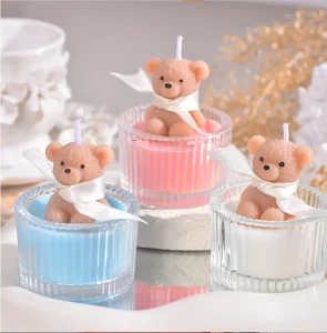 Little Bear-Shaped Scented Candles Handmade Valentine’s Gift