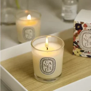 Long Burn Time Soy Wax Candle in Clear Glass Container Perfect for Gifting Housewarming Birthdays and Holiday Celebrations