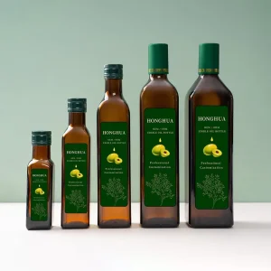 Low Moq Food Grade 100ml 250ml 500ml 750ml 100ml Empty Amber Square Olive Oil Bottle for Kitchen