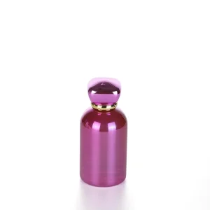 Low Moq Luxury Round Perfume Bottle Crimp Spray Pump 50ml Empty Glass Perfume Glass Bottle With Custom Magnetic Cap