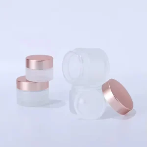 Low Price Cream Container Frosted Glass Jar for Skin Care Cream