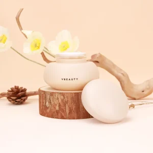 Luxurious Glass Cream Jar Packaging Matte Beige Jar Body 150g Round Shape Jar With Screw Cap