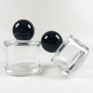 Luxury 30ml High Quality Round Thick Bottom Perfume Glass Bottle with Ball Cap and Pump Sprayer and Box Packaging