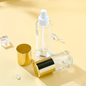 Luxury 50ml 100ml 120ml Pink Skincare Pump Sprayer 30g 50g Skin Care Cream Jar Cosmetic Serum Lotion Bottle for Face Mask
