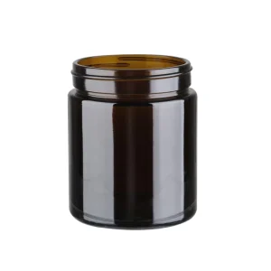 Luxury 50ml 60ml 100ml Amber Glass Cosmetic Jar with Cap for Food and Honey