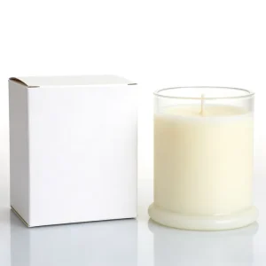 Luxury Clear Glass Candle Jars with Glass Lid Custom Logo Option Wedding Decorations Large Sizes 70ml 220ml 360ml